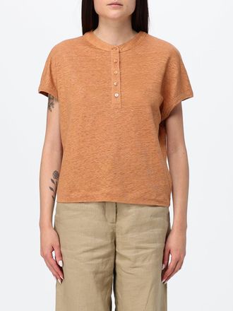 KANGRA T-shirt girocollo in puro lino a maniche corte