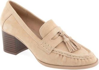 Splendid Martha Tassel Loafer Pump in Camel Beige at Nordstrom, Size 7.5