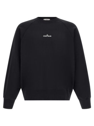 Stone Island Black Crew Neck Sweatshirt