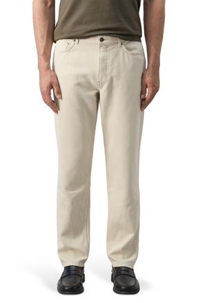 Mango Lori Tapered Jeans in Light/Pastel Beige at Nordstrom, Size 30