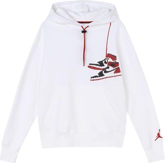 Nike Jordan Air Jordan Jumpman Holiday Sports Hooded Pullover For Men White CT3458-100