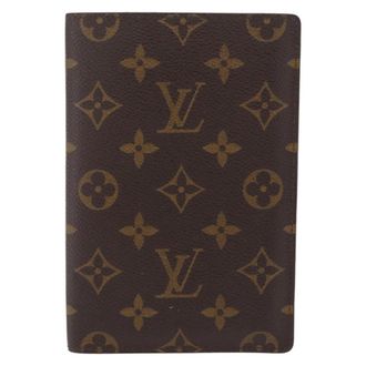 Louis Vuitton Passport Cover Monogram Canvas Brown Canvas Briefcase Bag (Pre-Owned)