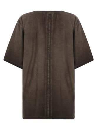 Uma Wang Overdyed Cotton T-Shirt - Brown