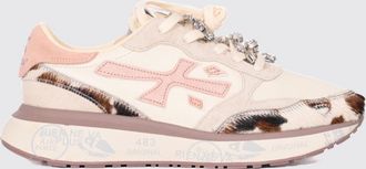 Premiata Lauryn Animal Print Pony Hair Sneakers with Crystal Embellishments