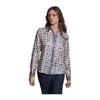 Caliban Dames, Blouses & Shirts, Veelkleurig, Maat: XL