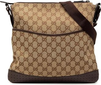 Gucci Pre-owned Crossbody Bag - Dames - Vintage Schoudertas - Bruin - ONE Size - Vintage