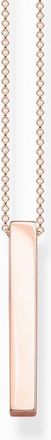Thomas Sabo Ketting Kubus ros&eacute;goudkleurig Ke 1907-415-40-L45V - Dames - Kettingen - Roze - ONE Size - Accessoires