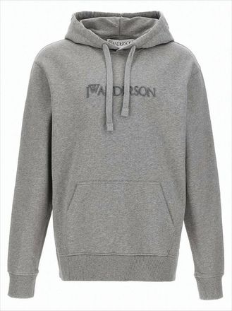 J.W.Anderson Classic Pullover Hoodie With Embroidered Detail