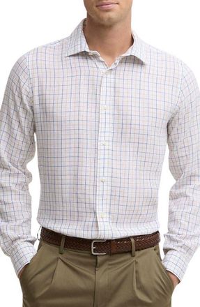 Barbour Belleview Tattersall Button-Up Shirt in White at Nordstrom, Size Xx-Large