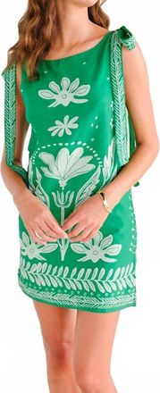 Saylor Cedar Mini Dress In Green