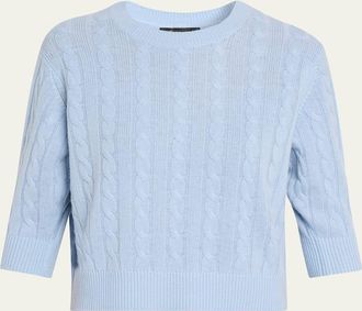 Marc Jacobs Open Back Bow Cable Sweater