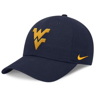 Nike West Virginia Classic Club Nike Mens College Adjustable Hat in Blue | NC0141SWVN-HAP