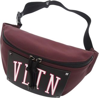 Valentino Pre-owned Valentino Nylon and Leather VLTN Rockstud Belt Bag Mens FI1P8KFSVH9LMLYV