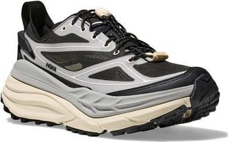 Hoka One One Stinson One7 Trail Sneaker in Stellar Grey /Eggshell at Nordstrom, Size 11.5