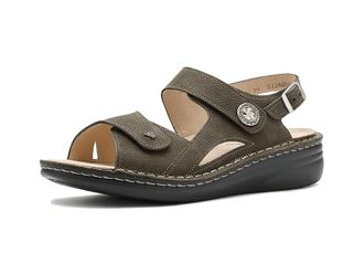 Finn Comfort Barbuda Womens Shoes Olive : EU 41 (US Womens 10.5-11) Medium, Suede/Leather