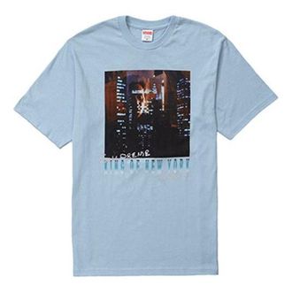 SUPREME SS19 Christopher Walken King Of New York TeeLight Blue SUP-SS19-241