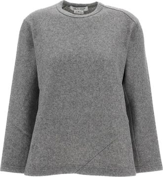 Comme Des Gar&ccedil;ons Trui met ronde hals - Dames - Sweatshirts - Grijs - M - Wol - Hoodies & sweatvesten