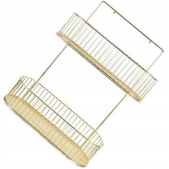 OEM Estante Especias Mural Hierro Dorado Cocina Ba&ntilde;o