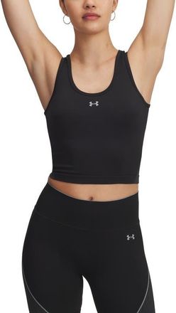 Under Armour Vanish Seamless Tank in Black /Steel /Steel at Nordstrom, Size X-Small