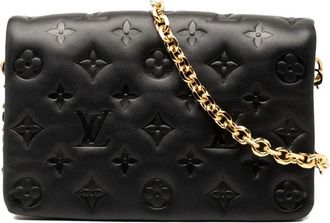 Louis Vuitton 2021-2025 Monogram Embossed Pochette Coussin crossbody bag - Zwart