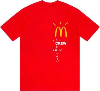 Travis Scott x McDonalds Crew T-Shirt Red 01945-1FW2004CJBTSX-RED
