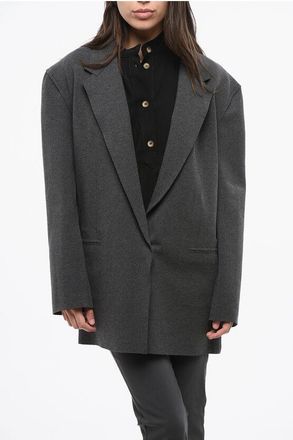 Norma Kamali Oversized 1 Button Single Breasted Blazer size Xs