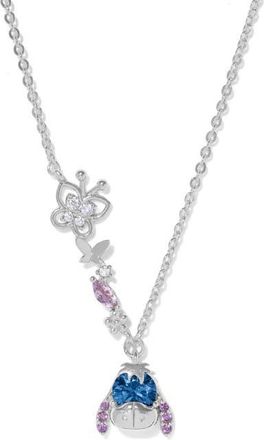 Girls Crew Disney Eeyore 18k Gold Plate Cubic Zirconia Pendant Necklace in Silver at Nordstrom