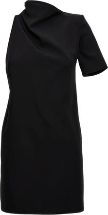 Sportmax Black Turtle Neck Mini Dress