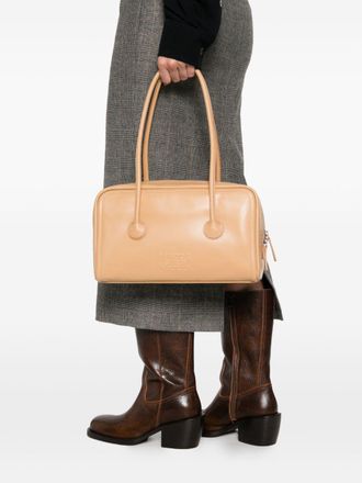 Margesherwood Leather Top Handle Bag - Beige