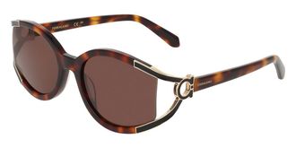 Ferragamo SF2111S 240 Womens Sunglasses Tortoiseshell Size 56