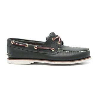 Timberland Klassieke 2-Eye Bootschoen - Heren - Bootschoenen - Blauw - 41 EU - Leer - Schoenen