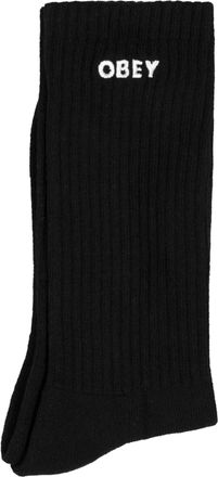 Obey Clothing Bold Socks - Black Black ONE SIZE
