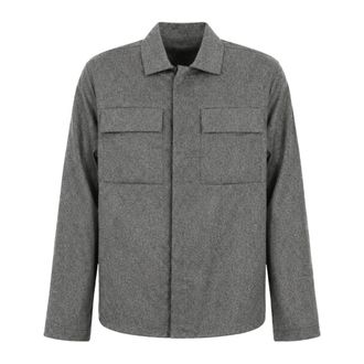 Nine In The Morning Freud Shirt Jacket - Heren - Casual Overhemden - Grijs - M - Wol - Overhemden