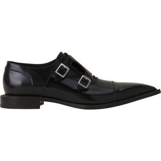 Lanvin Monk Shoes In Glossy Leather in Black at Nordstrom, Size 41