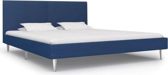 vidaXL Giroletto senza Materasso Blu 180x200 cm in Tessuto - Vidaxl