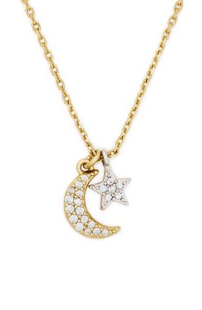 Kate Spade New York to my special someone charm necklace in Clear/Two Tone at Nordstrom