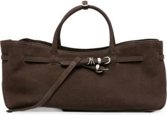 Marge Sherwood Tassen, Dames, Bruin, ONE Size, Su&egrave;de, Soft Baguette Tas