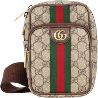 Gucci unisex, Pre-owned, Beige, Maat: ONE Size Leer
