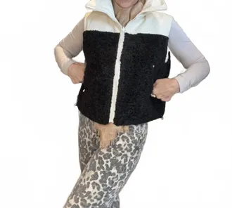 Elan Womens Cozy Layering Vest In White