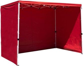 Regalos Miguel Regalos Miguel - Packs Laterales Carpas Plegables - Pack 3 Laterales Lisos Para Carpas 3x2 Master - Rojo