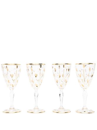 Les-Ottomans crystal goblet glasses (set of four) - Neutrals