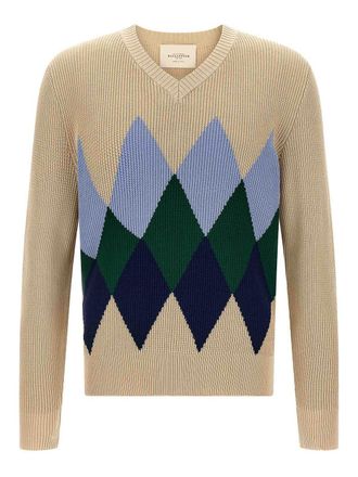 Ballantyne Argyle Pattern Sweater