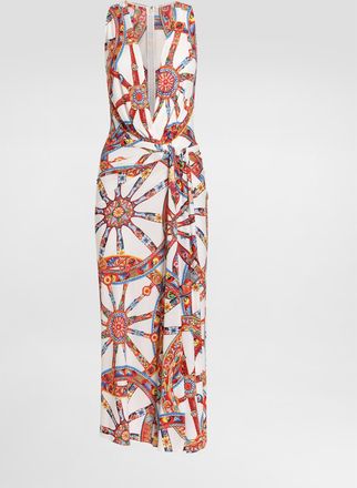 Dolce & Gabbana Carretto-print Viscose Jersey Dres - Woman Dresses Multicolor 40