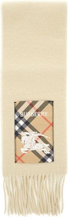 Burberry Beige Logo patch scarf