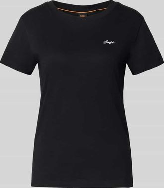 Boss Orange by Hugo Boss BOSS Orange Regular Fit T-Shirt aus reiner Baumwolle in Black, Größe XS