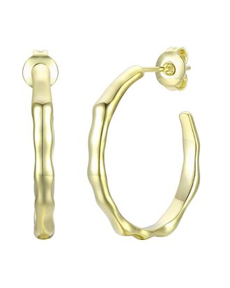 Rachel Glauber 14K Plated Hoops
