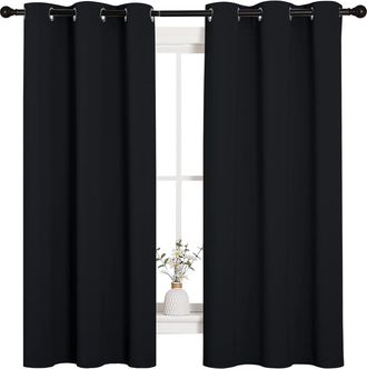 OEM Cortinas Opacas De Alta Opacidad, Aislantes T&eacute;rmicas, Con Ojales Para Ventanas De Dormitorio (2 Paneles, 42 Pulgadas De Ancho X 63 Pulgadas De Largo, 