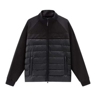 Woolrich Hybride Softshell Jas - Heren - Gewatteerde jassen - Zwart - S - Polyester - Jassen