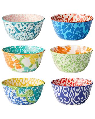 Certified International Pavillion Set Of 6 All Purpose Bowls