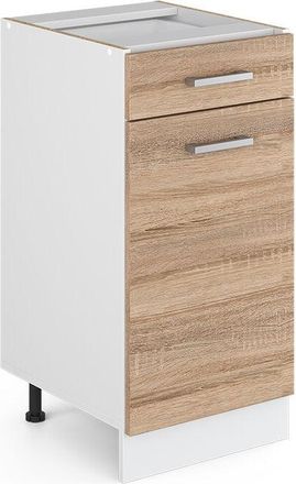 Vicco Mobiletto base per cucina R-Line, Sonoma, 40 cm senza piano di lavoro Vicco